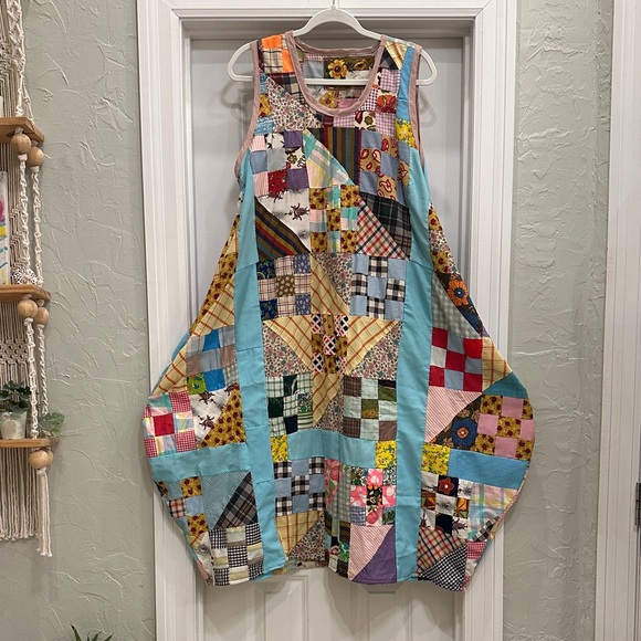 Handmade Dresses & Skirts - Handmade Upcycled Patchwork Quilt Dress